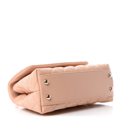 Chanel Caviar Quilted Mini Coco Handle Flap Light Pink 4 of 11