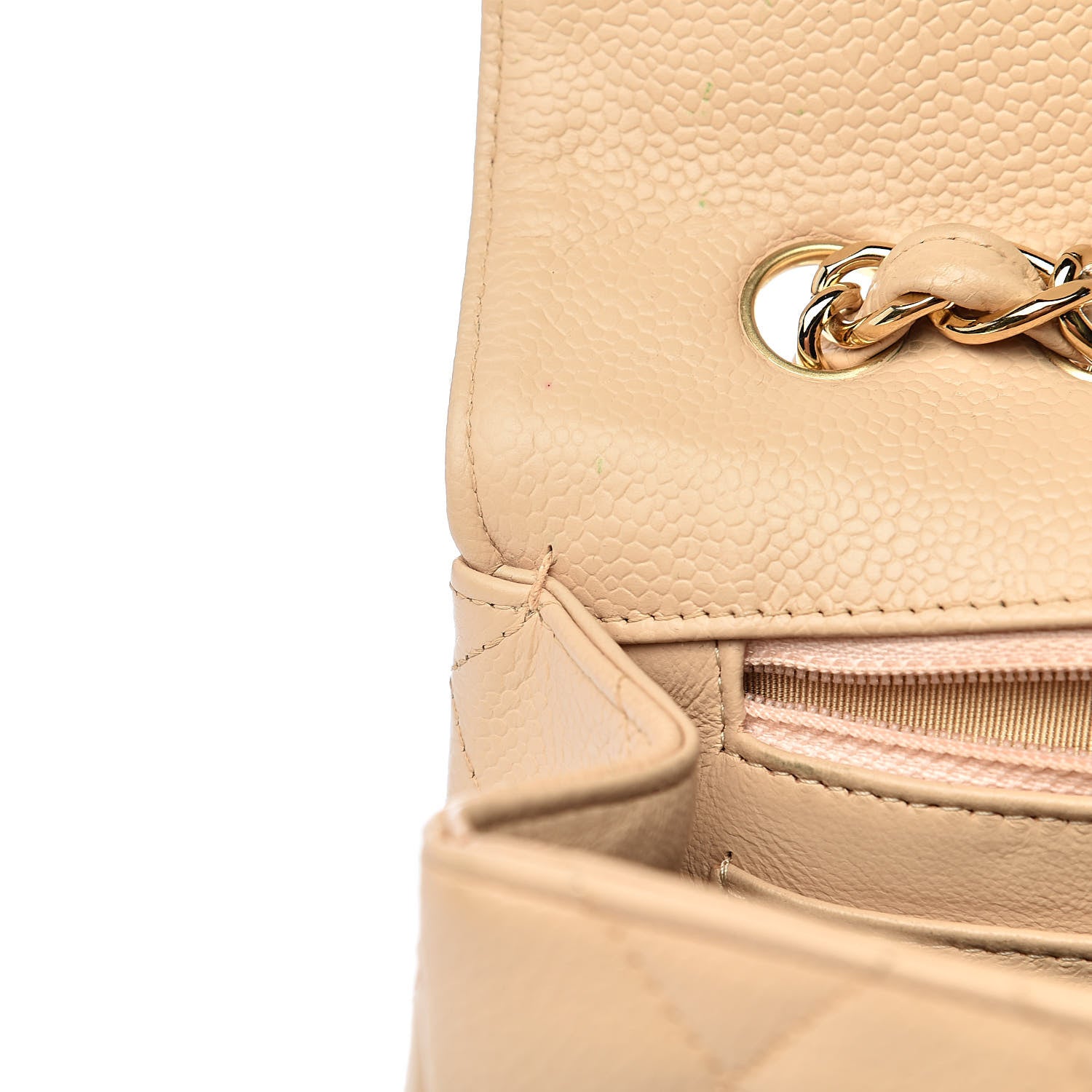 Chanel Caviar Quilted Jumbo Single Flap Beige Clair 11 of 15