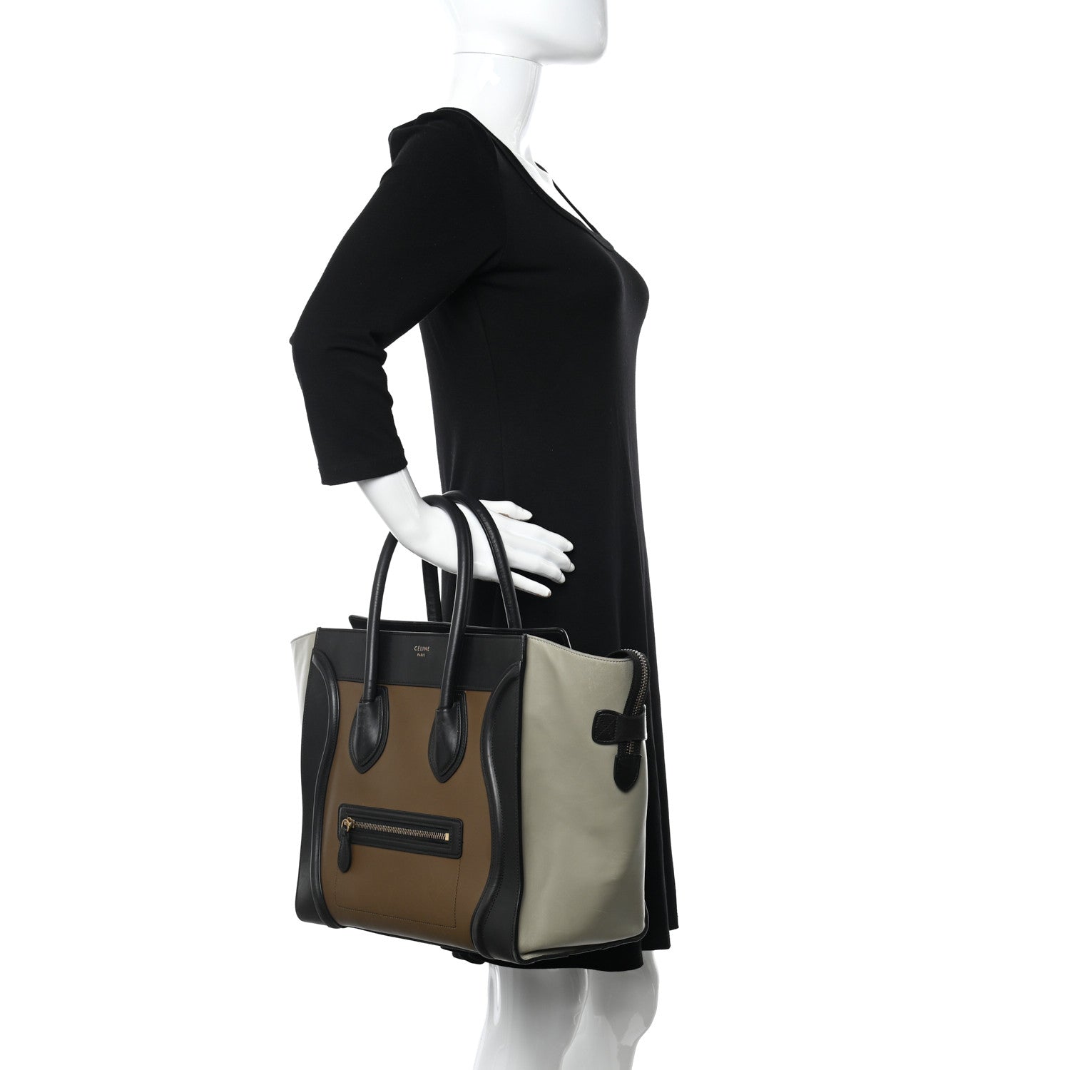 Celine Satin Calfskin Tri-Color Luggage Multicolor 2 of 28