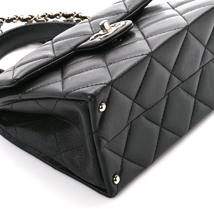 Chanel Caviar Quilted Mini Retro Twist Top Handle Flap Black 10 of 12