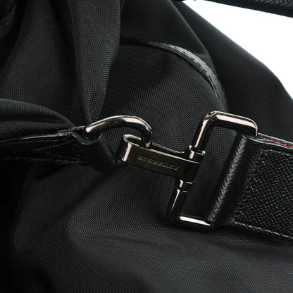 Burberry London Leather Nylon Mens Tote Black 10 of 15