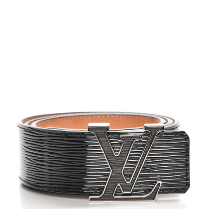 Louis Vuitton Epi Electric 40mm LV Initiales Belt 85 34 Black 1 of 8