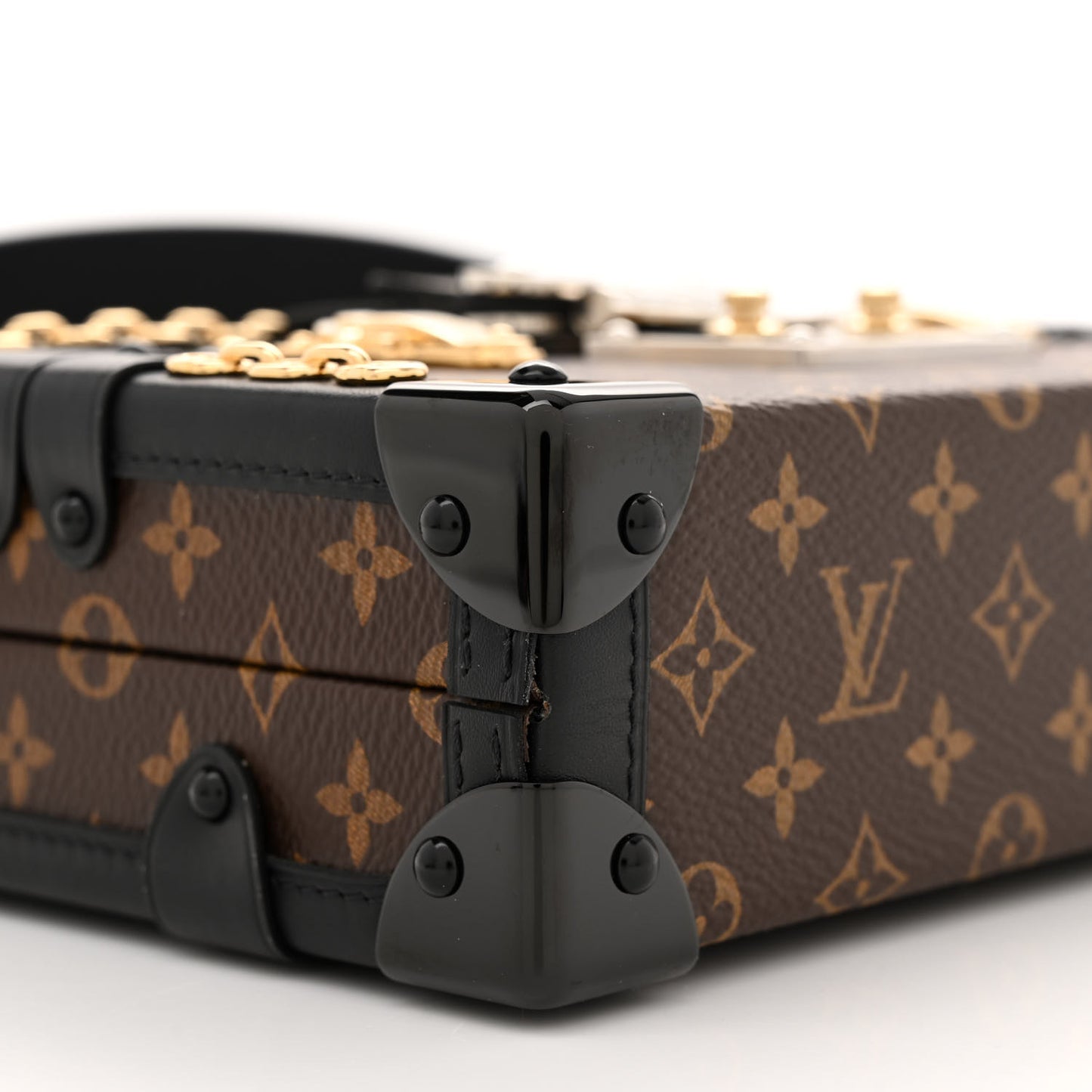 Monogram Chain Petite Malle Black