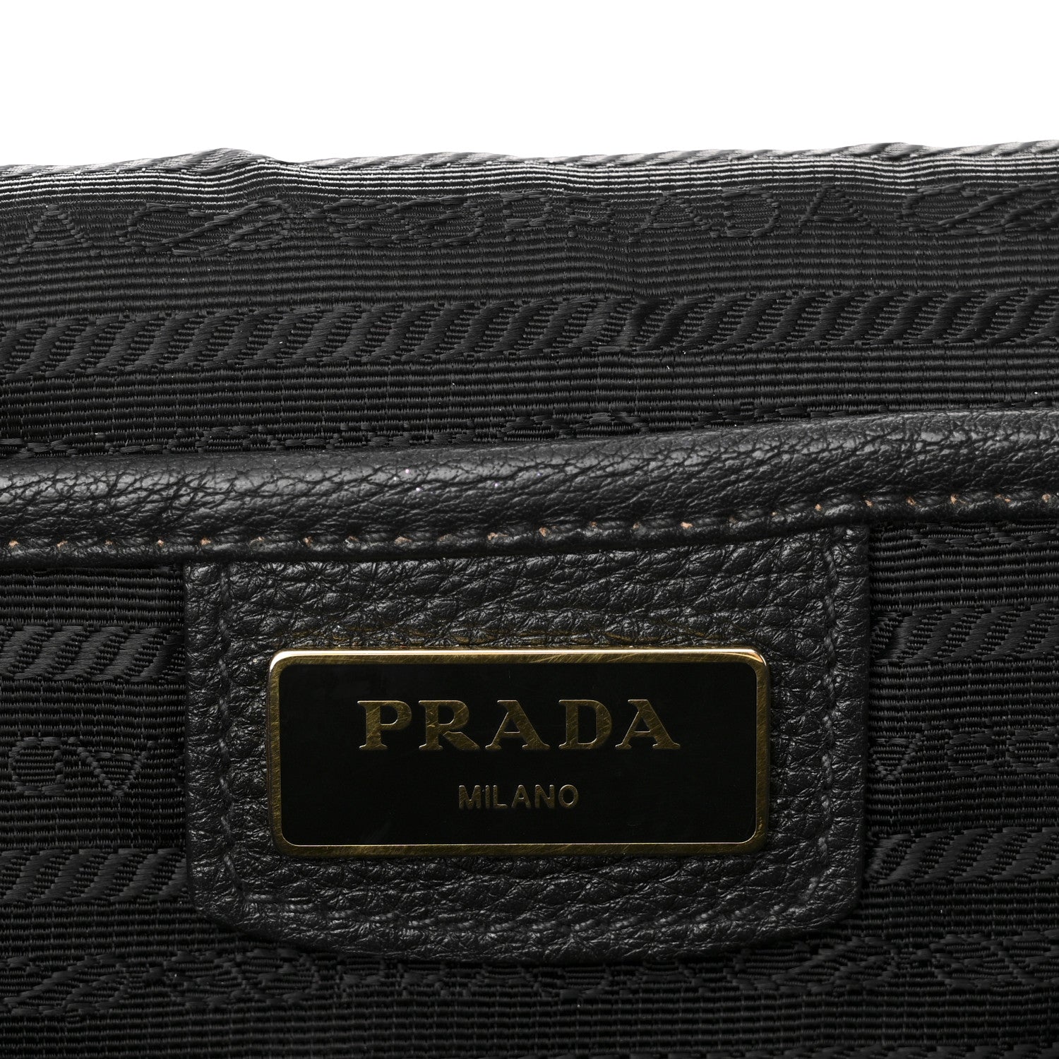 Prada Vitello Phenix Crossbody Bag Black 7 of 10