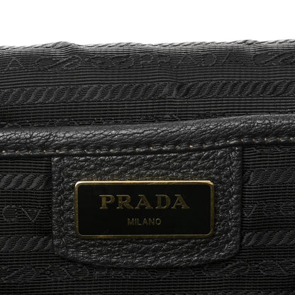 Prada Vitello Phenix Crossbody Bag Black 7 of 10