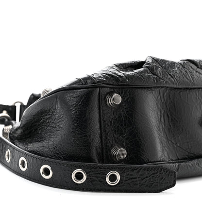 Balenciaga Agneau Arena Small Le Cagole Shoulder Bag Black 9 of 10