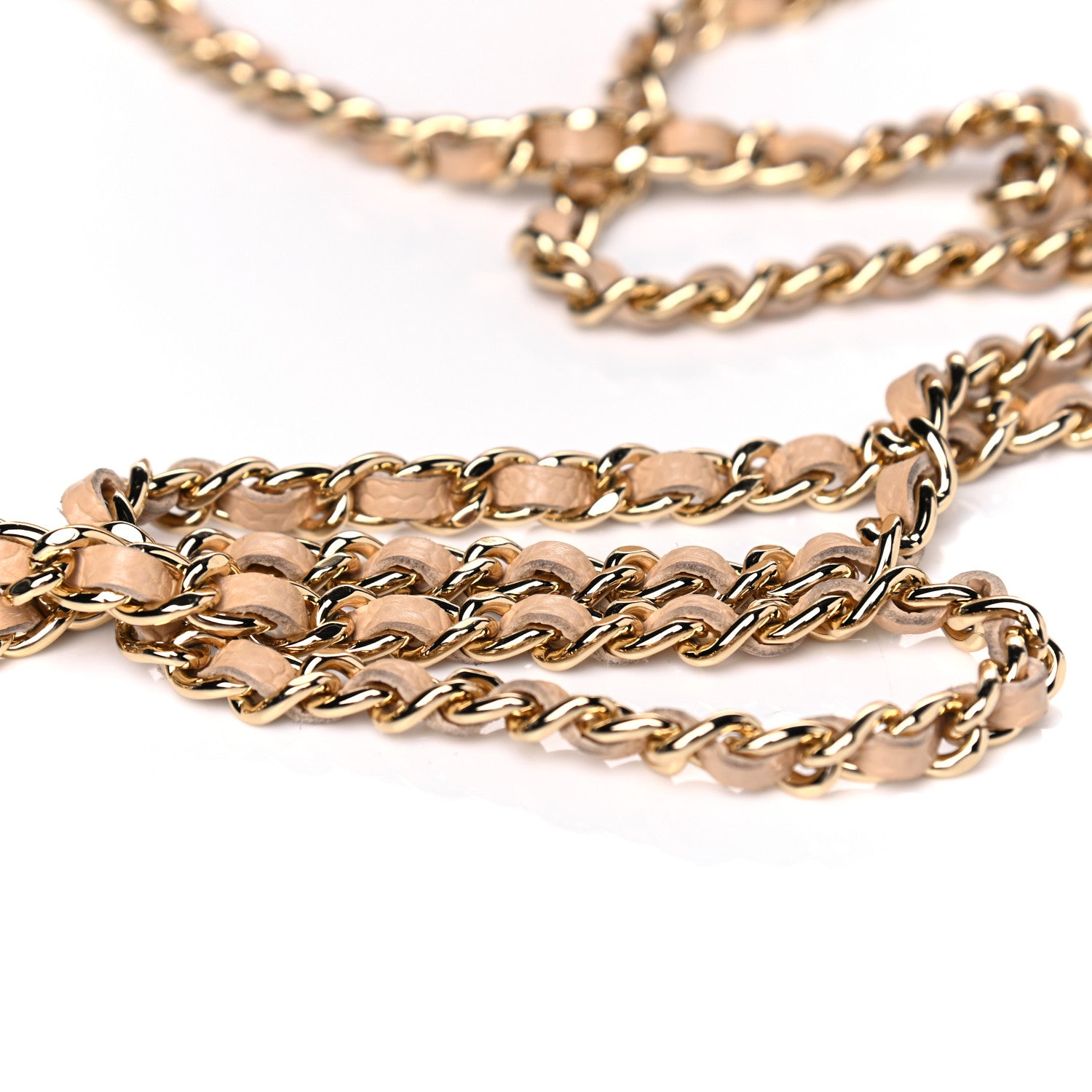 Chanel Caviar Quilted Wallet On Chain WOC Beige 13 of 14