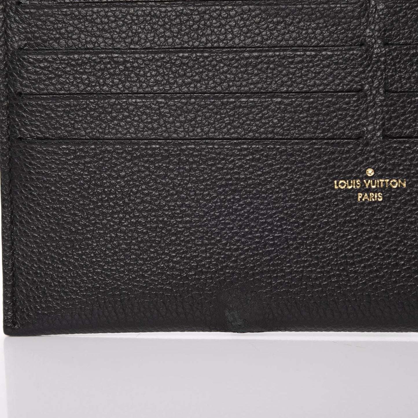 Calfskin Felicie Chain Wallet Card Holder Insert Black