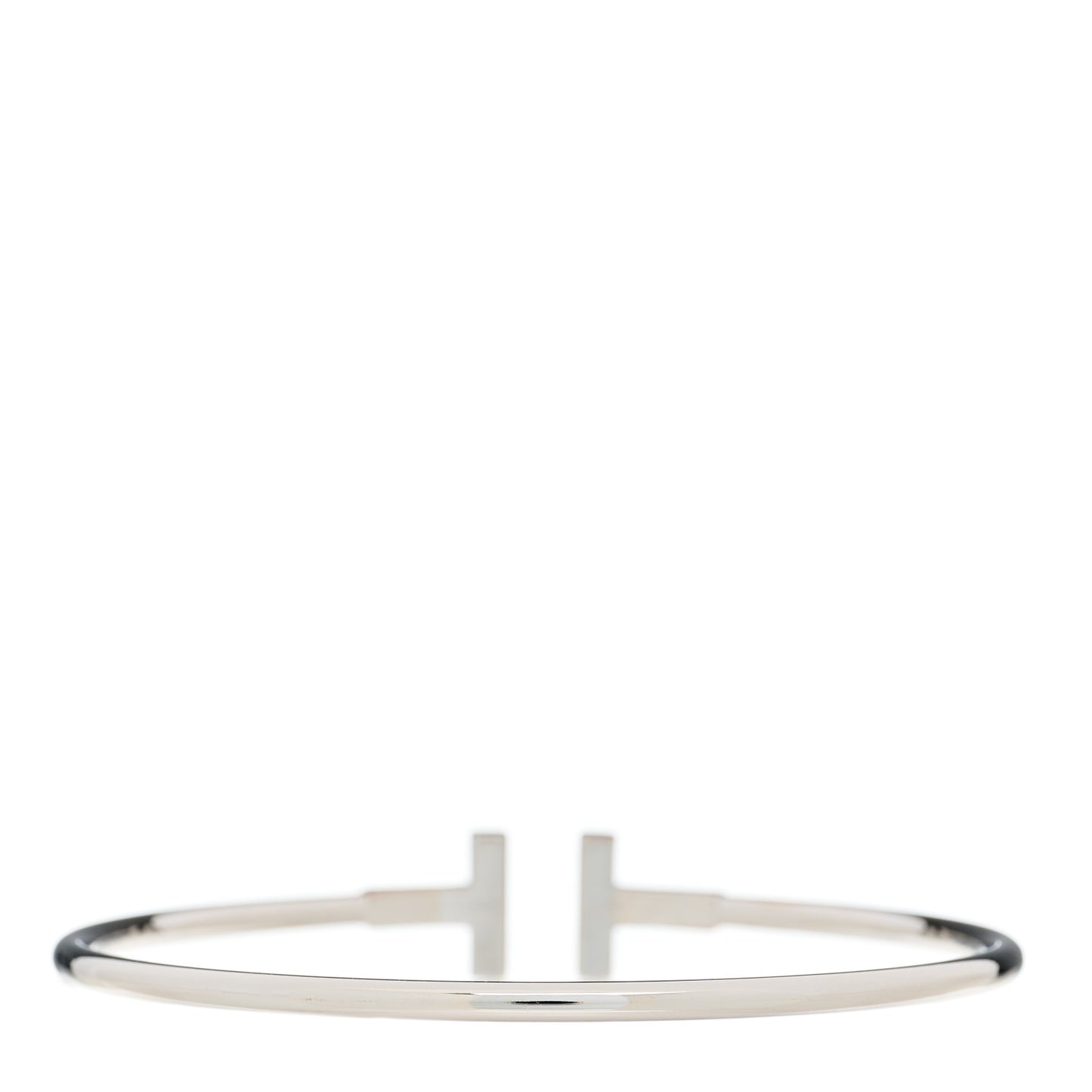 18K White Gold Ruby T Wire Bracelet