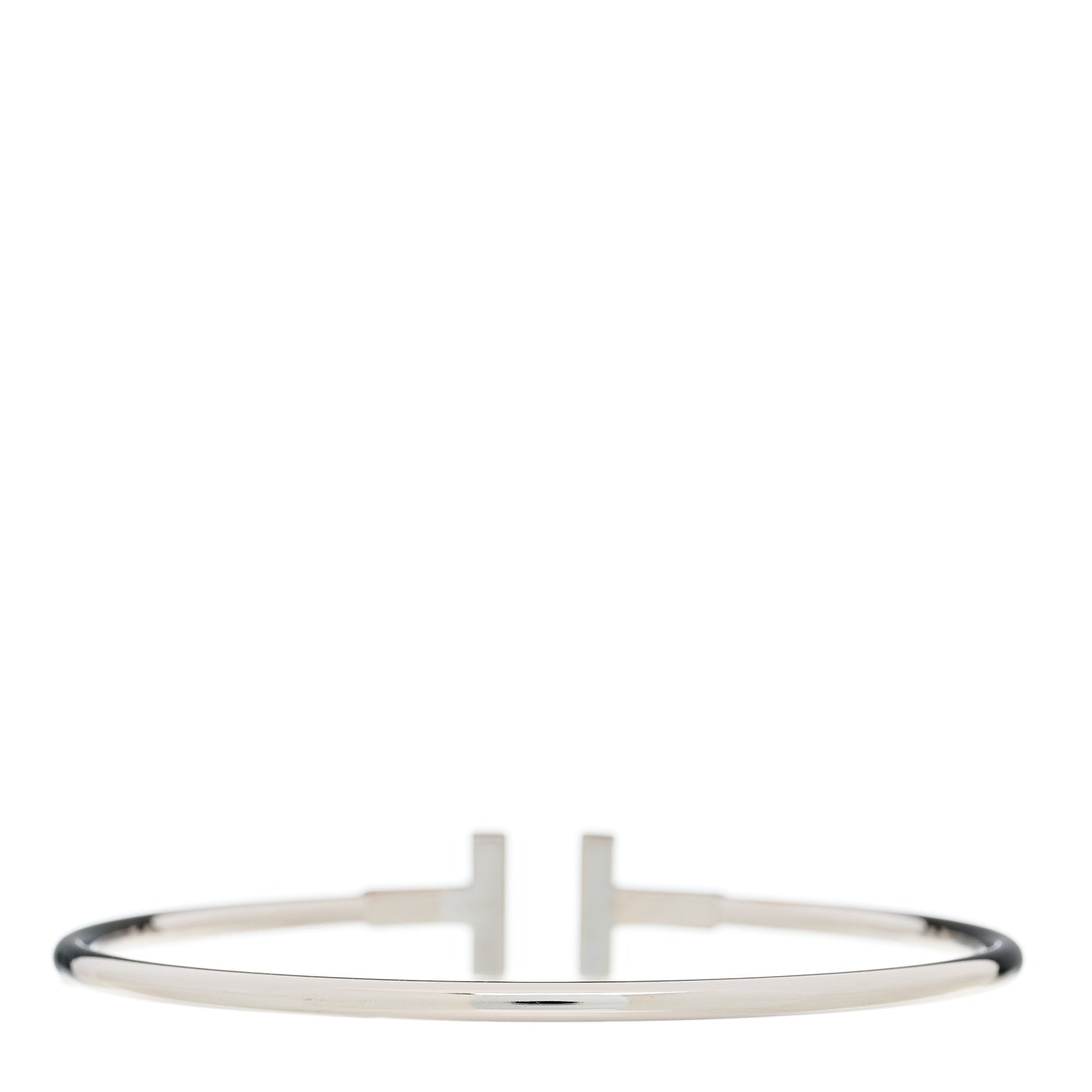 Tiffany 18K White Gold Ruby T Wire Bracelet 2 of 4