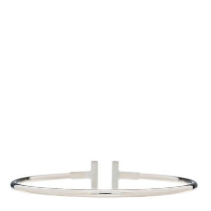 Tiffany 18K White Gold Ruby T Wire Bracelet 2 of 4