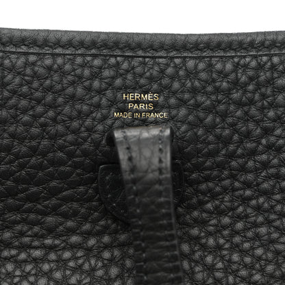 Hermes Taurillon Clemence Evelyne TPM Black 6 of 11