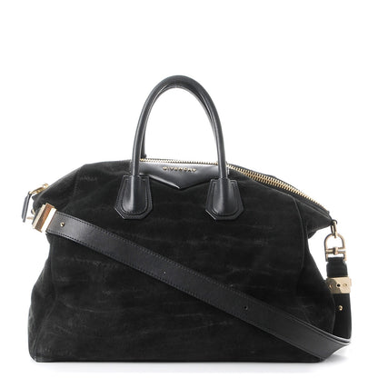 Givenchy Suede Calfskin Large Antigona Black 1 of 17