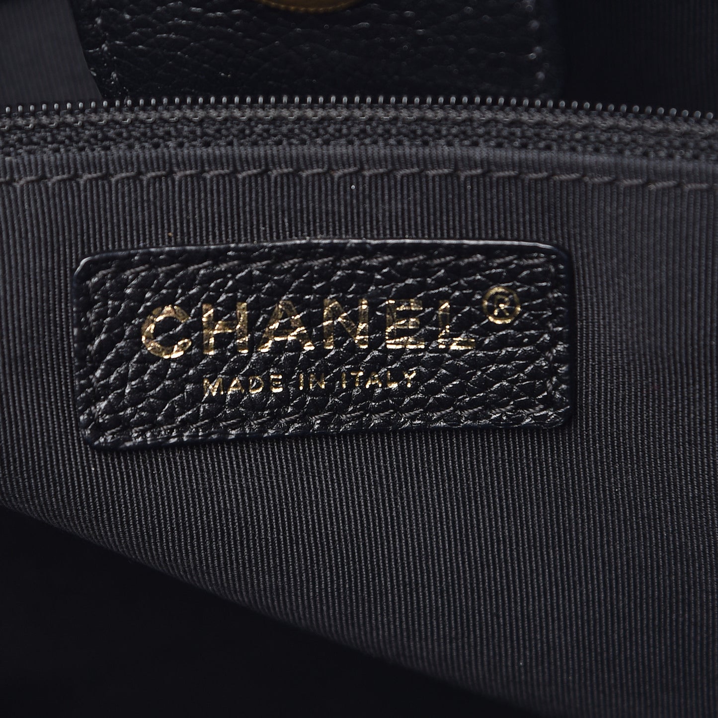 Calfskin Cerf Executive Shopper Tote Black