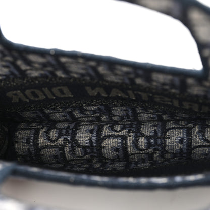 Christian Dior Oblique Mini Book Tote Blue Multicolor 5 of 11