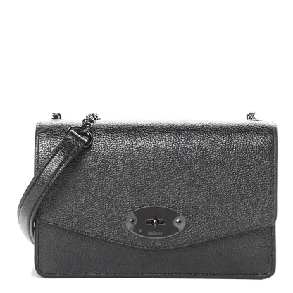 Mulberry Metallic Small Grain Calfskin Small Darley Gunmetal 1 of 10