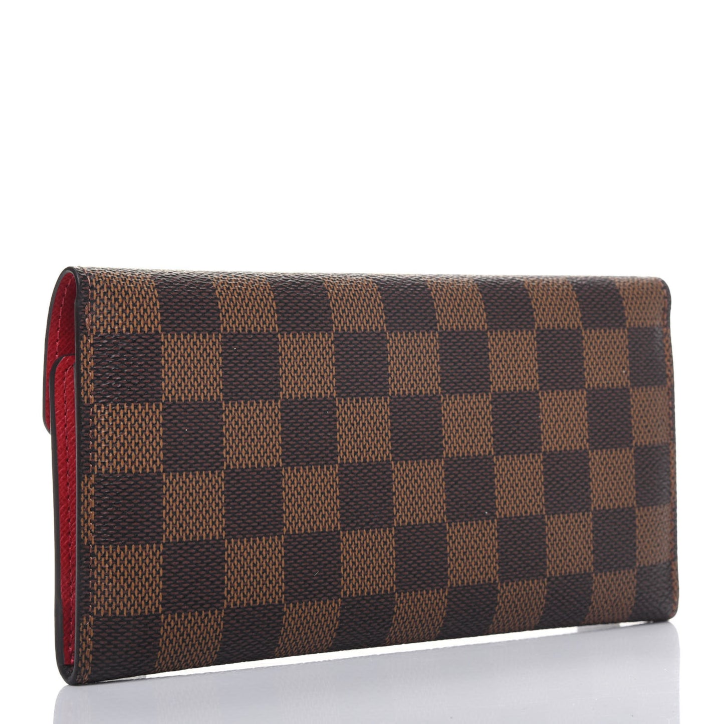 Damier Ebene Josephine Wallet Red