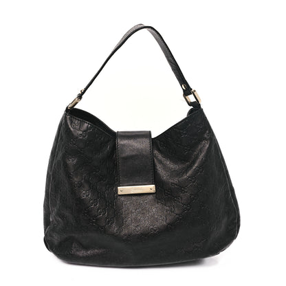 Gucci Guccissima Large New Ladies Web Hobo Black 1 of 15