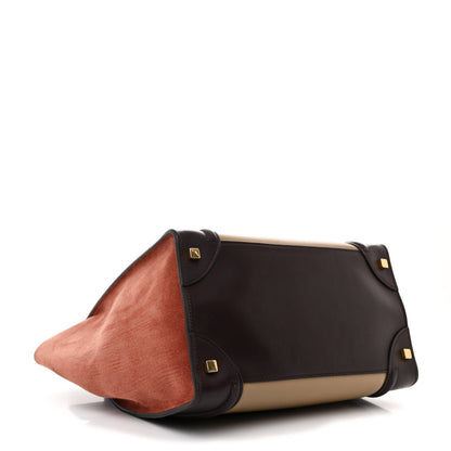 Celine Smooth Calfskin Suede Mini Tri-Color Luggage Beige 4 of 11