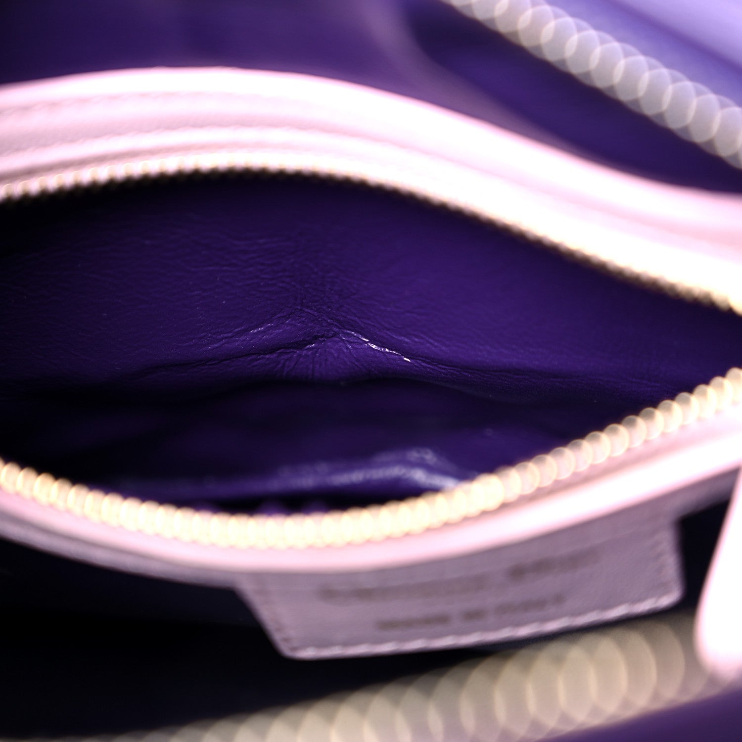 Christian Dior Lambskin Cannage Medium Tri-Color Lady Dior Purple Light Pink 13 of 16