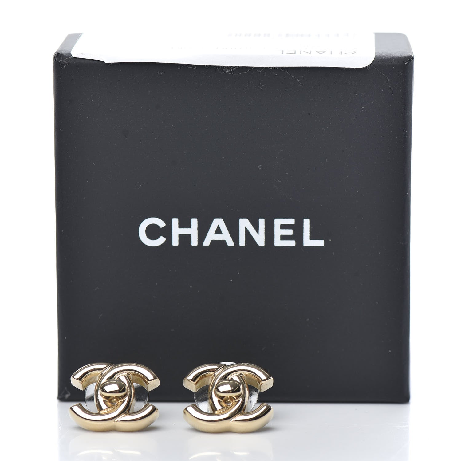 Chanel Metal CC Turnlock Earrings Gold 5 of 5