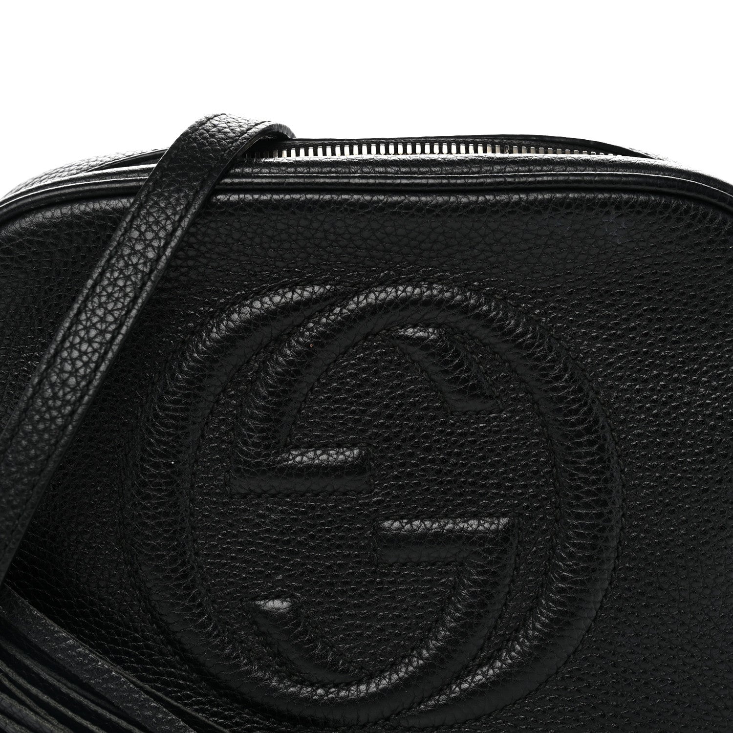 Gucci Pebbled Calfskin Small Soho Disco Bag Black 7 of 13