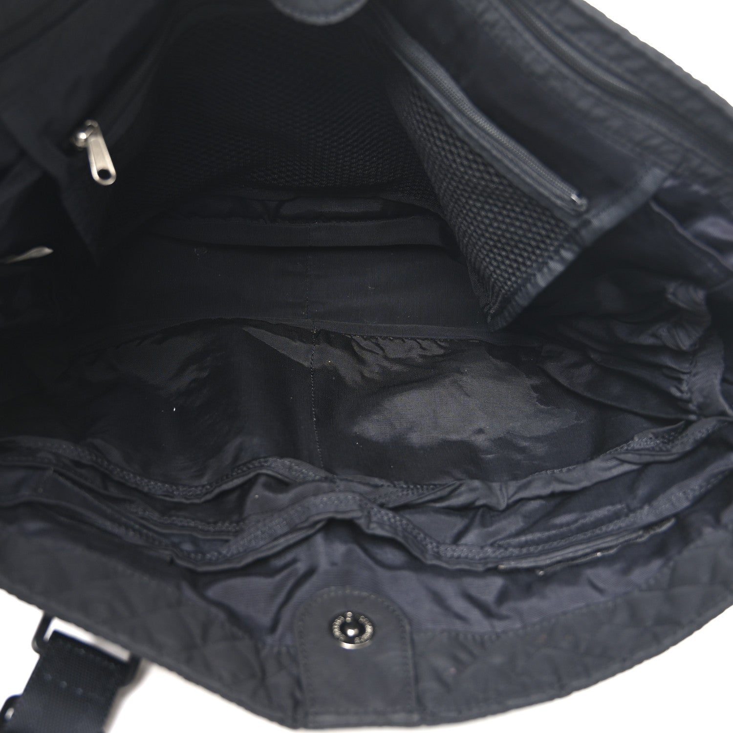 Burberry Nylon Quilted Diaper Bag Black 5 of 10