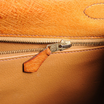 Hermes Ostrich Kelly Retourne 32 Gold 10 of 12