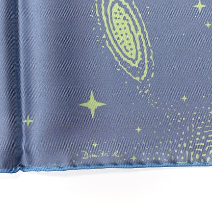 Hermes Silk Double Face Clair De Lune Scarf 90 Vieux Rose Jaune 10 of 10