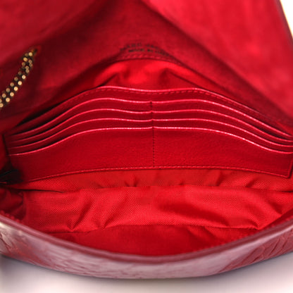 Marc Jacobs Calfskin Crocodile Embossed Mini Polly Shoulder Bag Flame 4 of 8