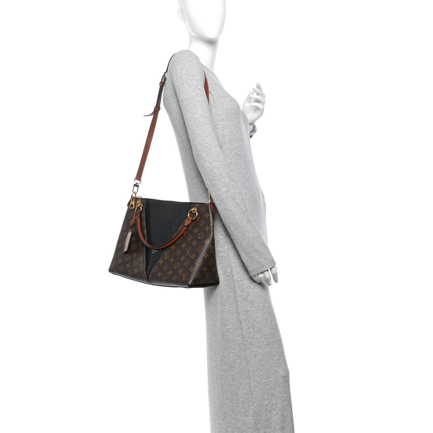 Monogram V Tote MM Black