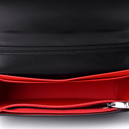 Christian Louboutin Calfskin Spikes Loubinthesky Paloma Clutch Black 4 of 5