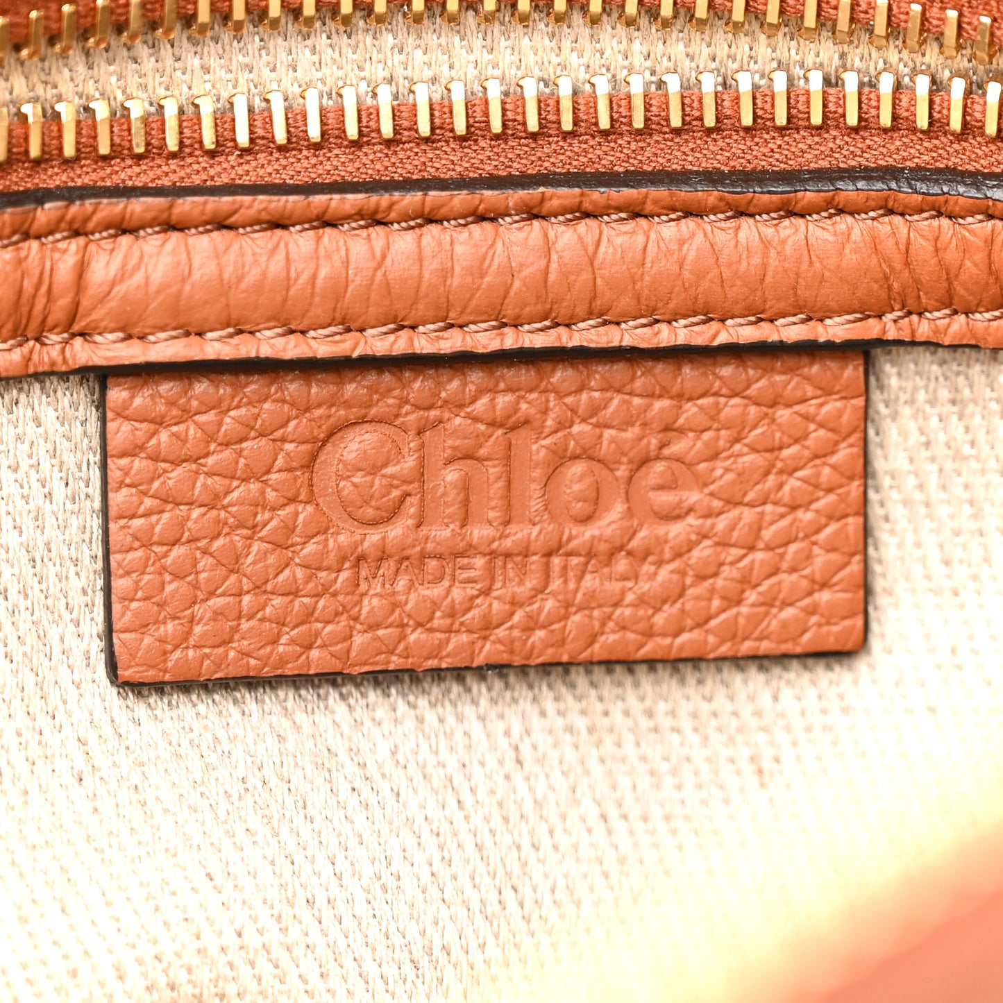 Calfskin Studded Medium Marcie Double Carry Tan