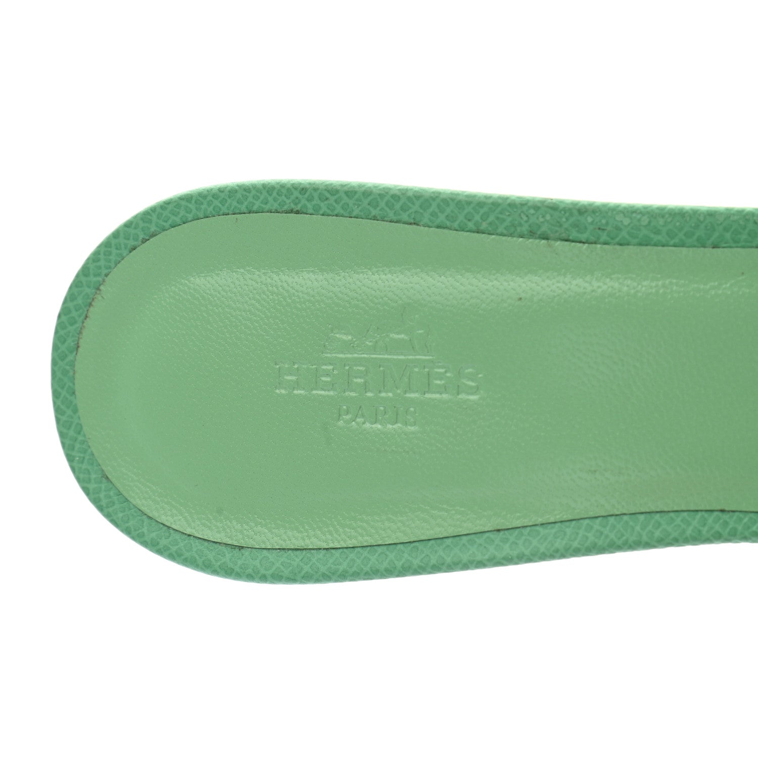 Hermes Epsom Oasis Sandals 38 Malachite 8 of 8