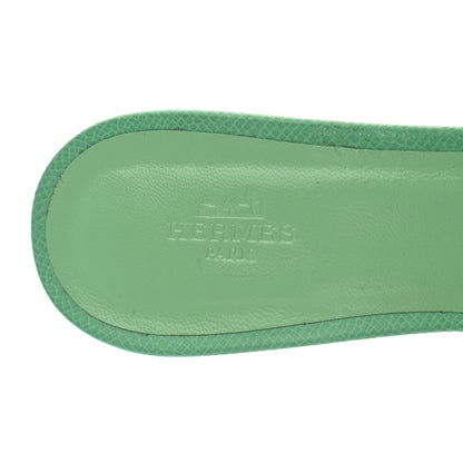 Hermes Epsom Oasis Sandals 38 Malachite 8 of 8