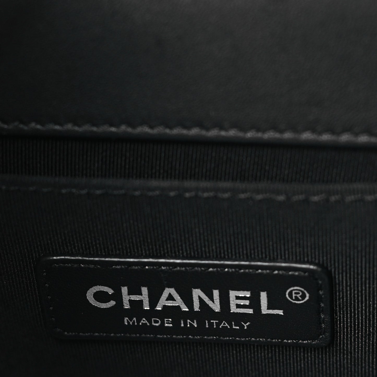 Calfskin Quilted Medium Boy Flap Black