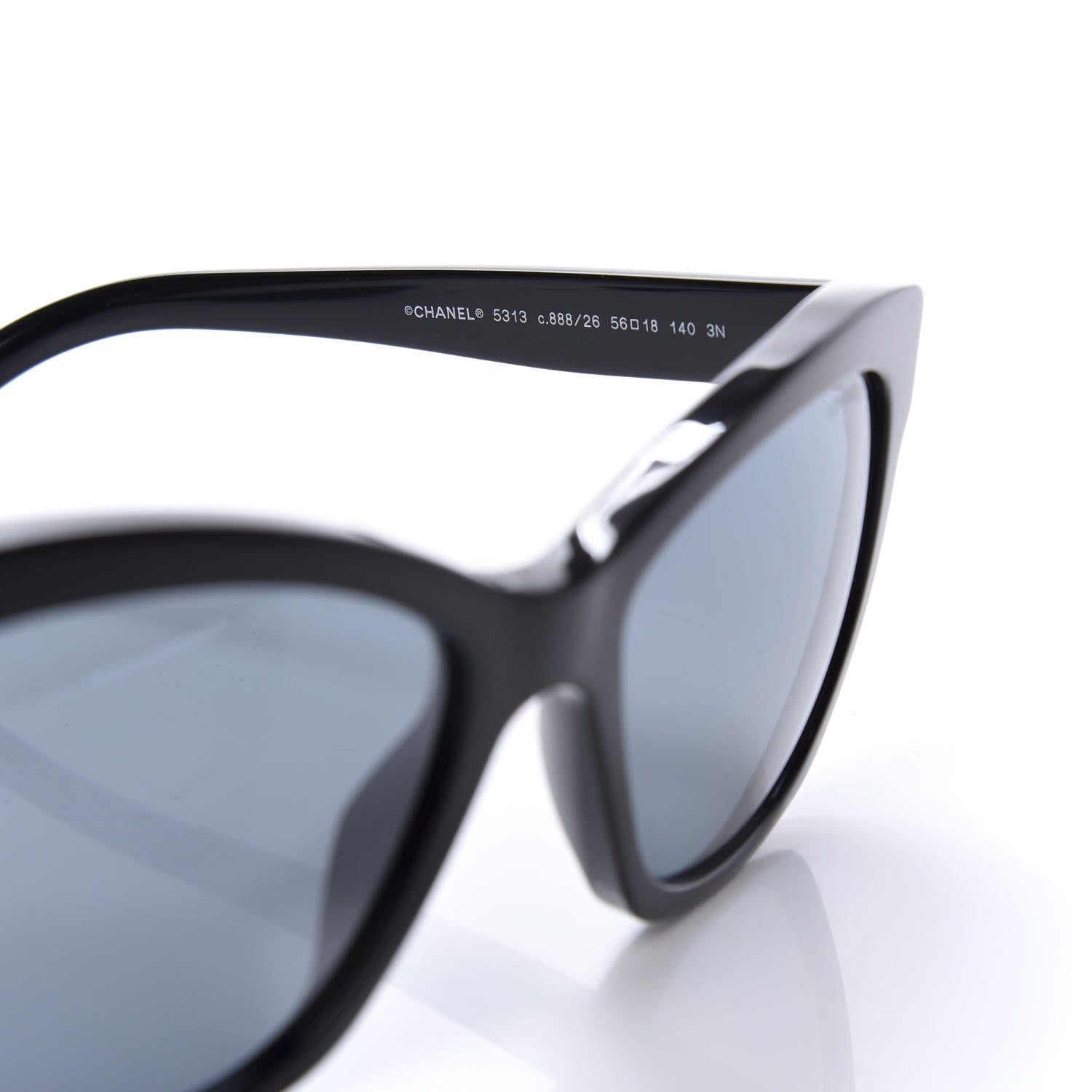 Chanel CC Butterfly Signature Sunglasses 5313 Black 6 of 8