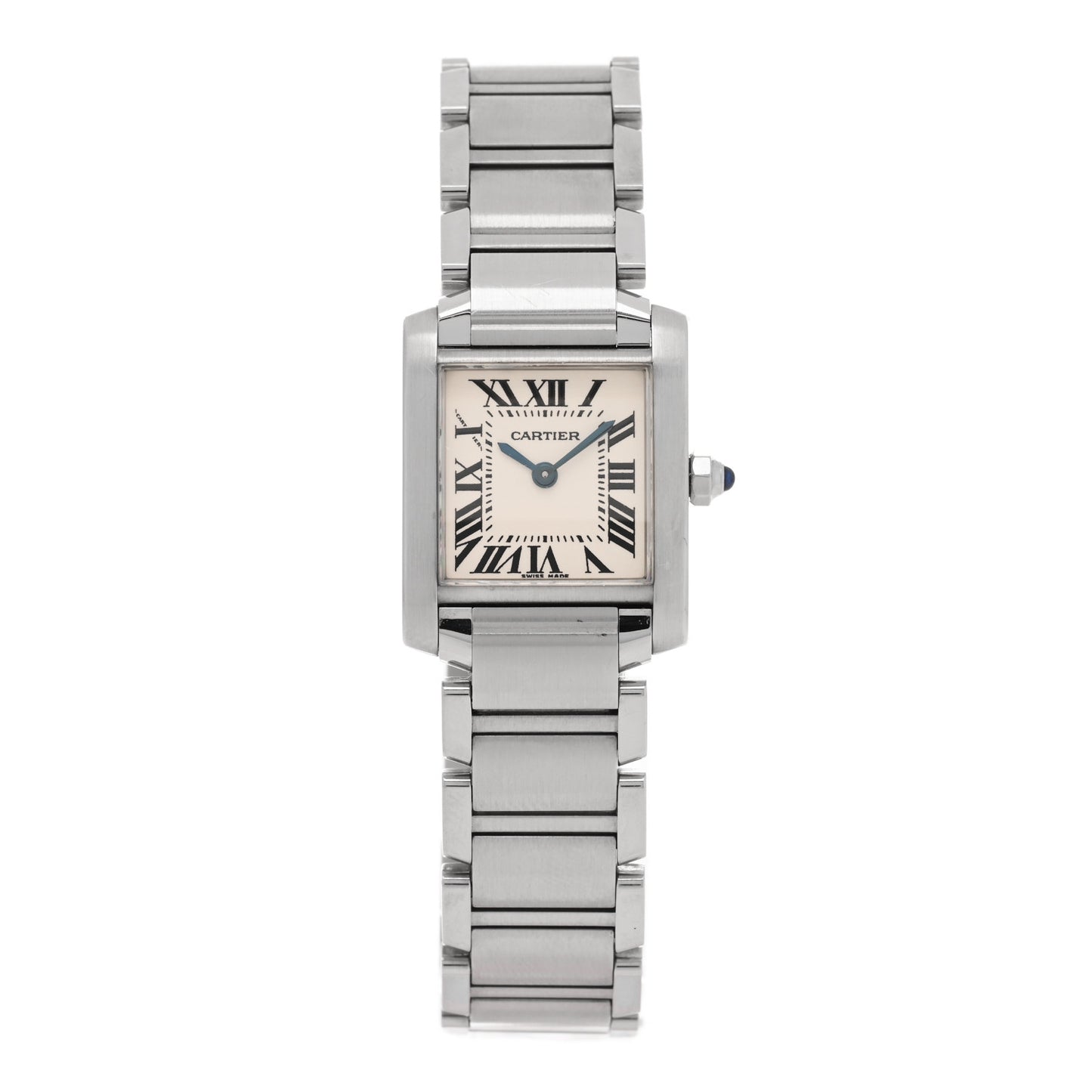 Stainless Steel 20mm Tank Francaise Quartz Watch