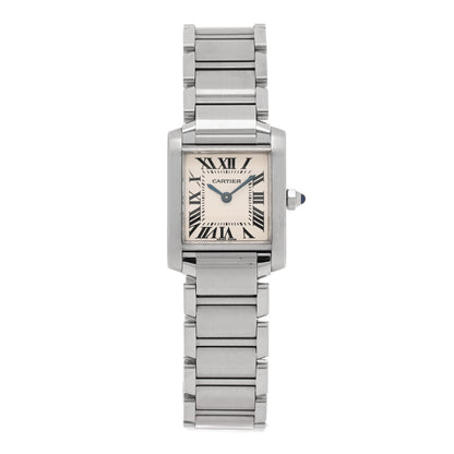 Cartier Stainless Steel 20mm Tank Francaise Quartz Watch 1 of 4