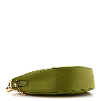 Prada Re-Nylon Saffiano Demi-lune Shoulder Bag Edera 4 of 10