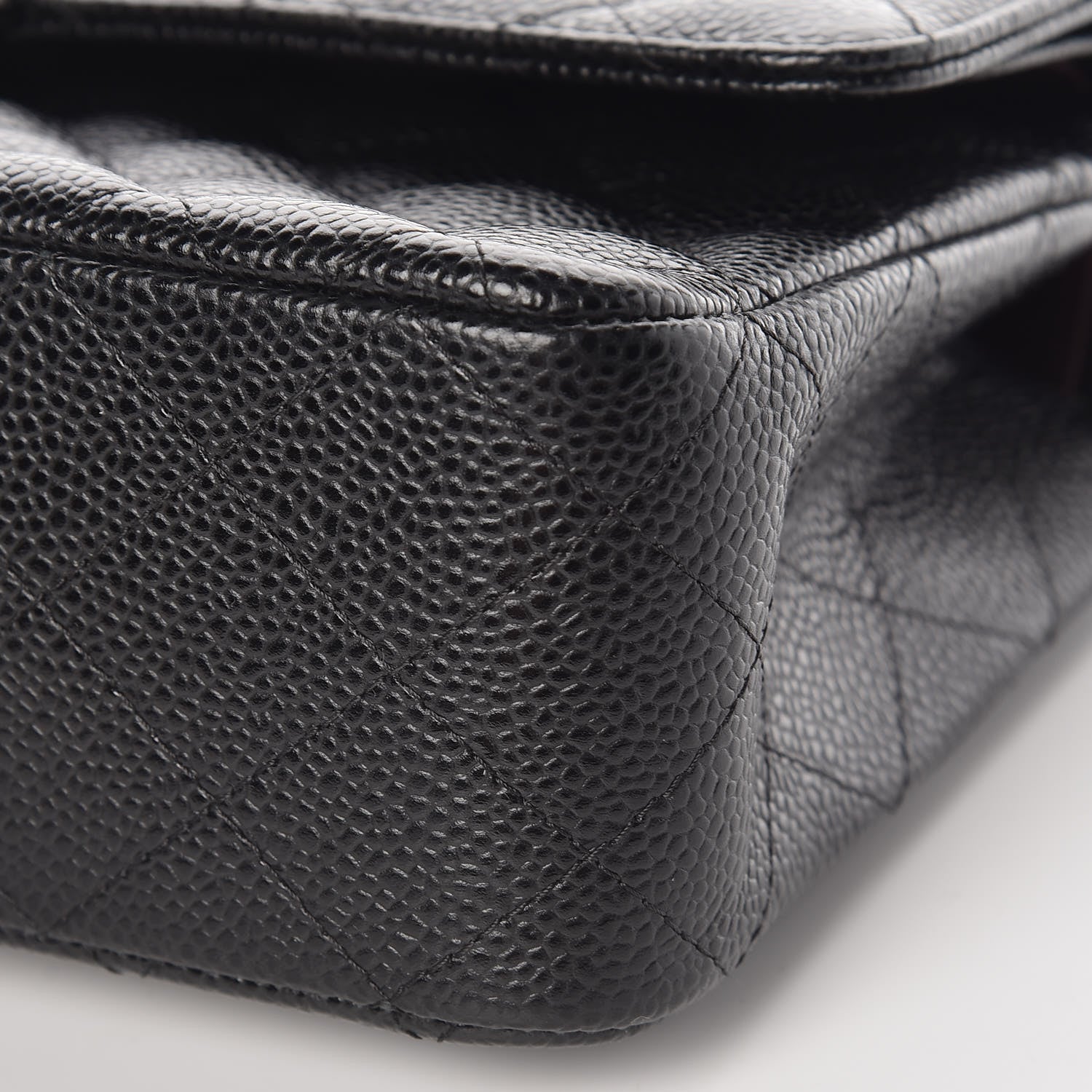 Chanel Caviar Quilted Medium Double Flap Black 6 of 10