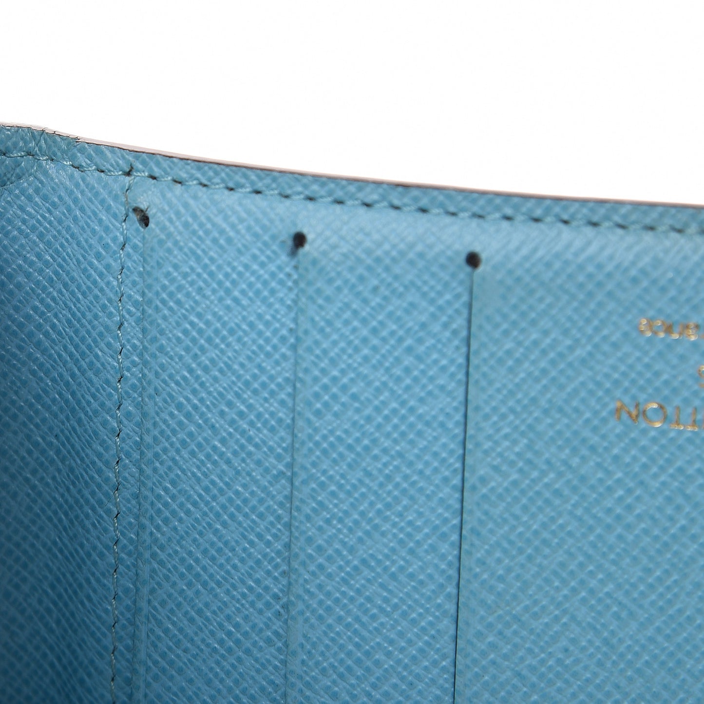 Monogram Groom Compact Zip Wallet Blue