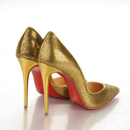 Christian Louboutin Specchio Glitter Galupump 100 Pumps 38 Gold 4 of 6