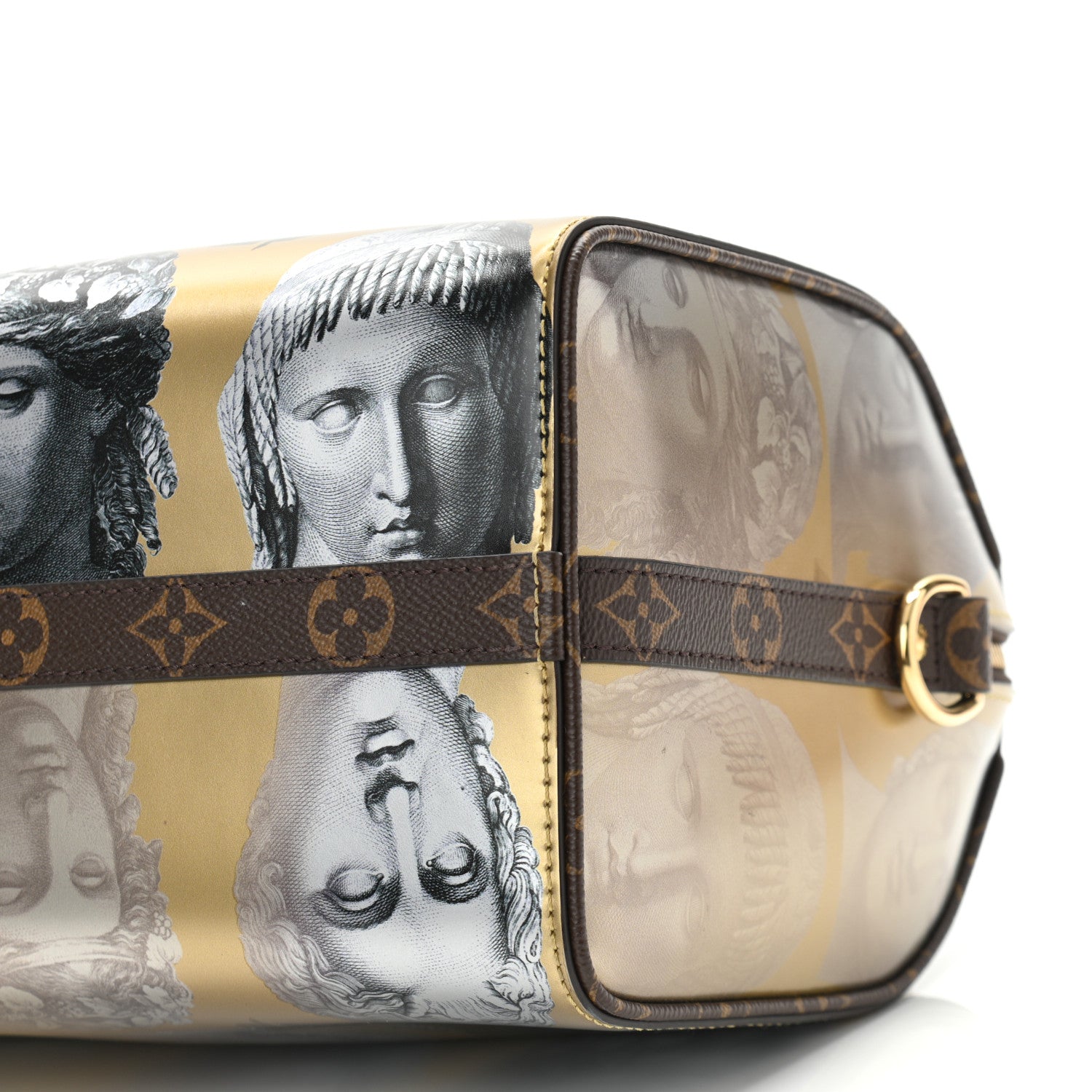 Louis Vuitton X FORNASETTI Calfskin Fornasetti Speedy Bandouliere 25 Gold 9 of 10