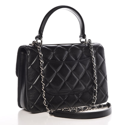 Chanel Lambskin Quilted Small Trendy CC Dual Handle Flap Bag Black 4 of 12