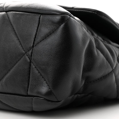 Chanel Lambskin Quilted Large Chanel 19 Flap Black 10 of 10