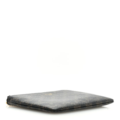 Celine Triomphe Canvas Coin and Card Pouch With Hook Black 4 of 6