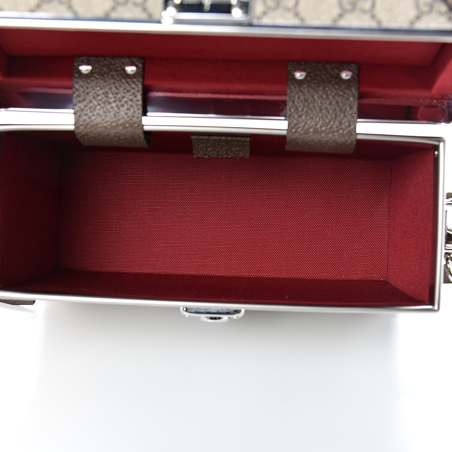 Gucci GG Supreme Monogram Globe-Trotter Beauty Case Brown 4 of 12