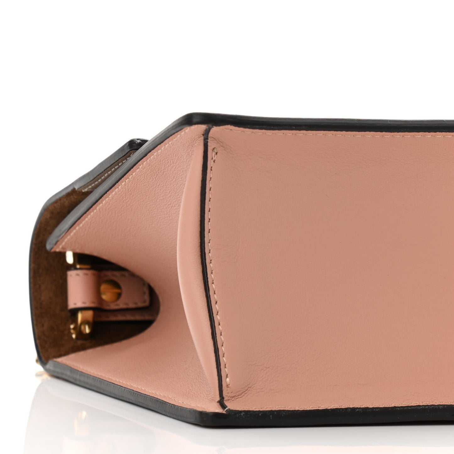 Vitello Grace Matte Small Kan U Shoulder Bag Rosa Bourbon