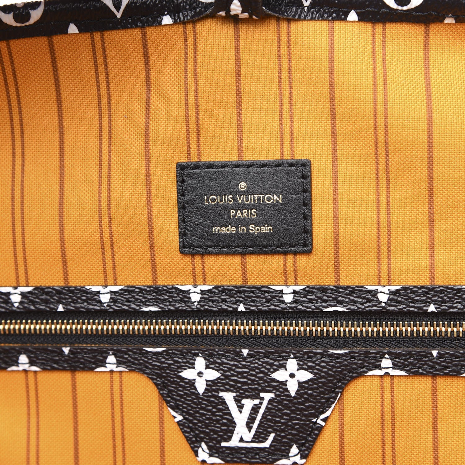 Louis Vuitton Monogram Giant Jungle Neverfull MM Black 6 of 9